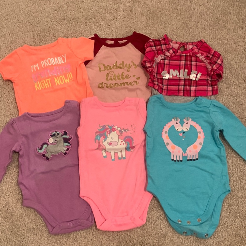 Baby Girl Long Sleeve Onesie Bundle